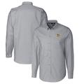 Men's Cutter & Buck Charcoal Baylor Bears Vault Stretch Oxford Long Sleeve Button-Down Shirt