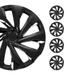 OMAC 15 Inch Wheel Rim Covers Hubcaps for Chevrolet Black