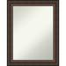 Red Barrel Studio® Plastic Framed Wall Mounted Accent Mirror in Mahogany Wood in Brown | 22.75 W x 1 D in | Wayfair