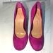 Jessica Simpson Shoes | Jessica Simpson Faux Suede High Heels (Magenta Pink) | Color: Pink | Size: 8