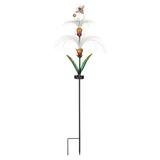 Regal Art & Gift Fountain Solar Stake - Bee Metal | 34.25 H x 11.75 W x 11.75 D in | Wayfair 13225