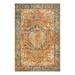 Blue/Brown 96 x 63 x 0.16 in Area Rug - Bungalow Rose Ajaden Oriental Machine Made Power Loom Rectangle 5'3" x 8' Indoor/Outdoor Area Rug in | Wayfair