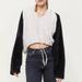 Urban Outfitters Sweaters | Cropped Fluffy Urban Outfitters Sweater! | Color: Black/White | Size: M