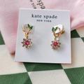 Kate Spade Jewelry | Kate Spade New Bloom Flower Huggie Earrings Gold Multi Color | Color: Gold | Size: Os