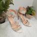 Jessica Simpson Shoes | Jessica Simpson Size 7.5m Jp-Blare Snakeskin Heels | Color: Cream/Gray | Size: 7.5