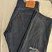 Levi's Jeans | Levi 501's Size 36/34 White Oak Cone Denim, Dark Wash, Distressed | Color: Blue | Size: 36