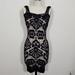 Free People Dresses | Intimately Free People Bodycon Lace Dress Size Xs/S | Color: Black/Tan | Size: S