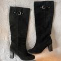Michael Kors Shoes | Michael Kors Chic Black Suede Heeled Boots In Mint Condition!! Elevate Your Look | Color: Black | Size: 8.5