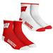 Youth Rock Em Socks Wisconsin Badgers Core Team 2-Pack Quarter Length Sock Set