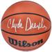 Clyde Drexler Portland Trail Blazers Autographed Wilson Authentic Series Indoor/Outdoor Basketball
