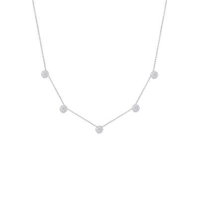 Elli - Kugel Geo Kristalle 925 Sterling Silber Ketten 1 ct Damen