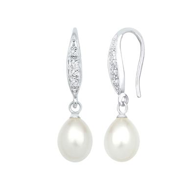 Elli Klassisch Süßwasserzuchtperle Zirkonia 925 Silber OneSize Damen Image