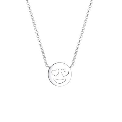 Elli - mit Happy Smile Face 925 Silber Ketten 1 ct Damen