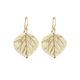 Elli - Blatt Natur Blätter Baum 925 Silber vergoldet Ohrringe Damen