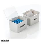 SR-HOME Plastic Desk Organizer Set Plastic in Gray | 5.5 H x 6.6 W x 5 D in | Wayfair SR-HOMEa04c894