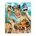 East Urban Home Dinosaur Fleece Blanket For Bed, 50" X 60" Jurassic Fleece Throw Blanket For Boys, Men | 60 H x 50 W in | Wayfair