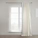 East Urban Home Semi Sheer Curtains for Bedroom - Cotton Stripe Bordered Window Curtains Single Panel Drape 100% Cotton | 84 H x 50 W in | Wayfair
