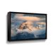 Millwood Pines Grand Teton Clouds Colour - Wrapped Canvas Photograph Metal in Blue/Brown | 32 H x 48 W x 2 D in | Wayfair