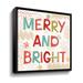 The Holiday Aisle® Sweet Treats VI - Floater Frame Textual Art on Canvas in Green/Red | 24 H x 24 W x 2 D in | Wayfair