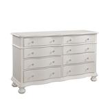 Lark Manor™ Amundson 8 Drawer 66" W Double Dresser Wood in White | 41.5 H x 66 W x 20 D in | Wayfair 4FC26F34718E47519A77C35053E5B3DD