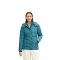 TOM TAILOR Damen Winterjacke mit Kapuze 1032480, 13222 - Pastel Teal, XL