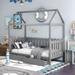 Twin Size Farmhouse Daybed Whimsical House Platform Bed with 2 Drawers