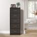 Dresser w/ 5 Drawers Furniture Tall Storage Organizer Unit for Bedroom