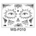 Halloween Spider Face Tattoos Stickers Spider Webs Temporary Tattoos Waterproof Tattoos Stickers Spider Webs Temporary Waterproof Halloween Costume Cosplay Scary Stickers 10