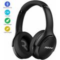 Mpow H19 IPO Active Noise Cancelling Headphones Bluetooth 5.0 Wireless Headphones with CVC 8.0 Mic Hi-Fi Stereo Deep Bass Rapid Charge 35H Playtime Memory-Protein Earpads Over Ear for Travel/Work