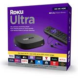 Restored Roku Ultra Streaming Device HD/4K/HDR/Dolby Vision with Dolby Atmos Bluetooth Streaming and Roku Voice Remote with Headphone Jack (Refurbished)