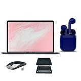 Restored Apple MacBook Pro 13.3-inch Intel Core i5 2.7GHz 8GB RAM Mac OS 128GB SSD Bundle: Wireless Mouse Black Case Bluetooth/Wireless Airbuds By Certified 2 Day Express (Refurbished)