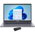ASUS Vivobook 14 Home/Business Laptop (AMD Ryzen 3 3250U 2-Core 14.0in 60Hz HD (1366x768) AMD Radeon 8GB RAM 512GB PCIe SSD Wifi USB 3.2 Win 10 Pro) with D6000 Dock