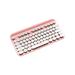 Holiday Savings 2022! Feltree Wireless Keyboard Cute Compact 2.4G USB Wireless Keyboard Round Key Quiet Click Small Size For Computer Laptop PC Desktop Windows Pink