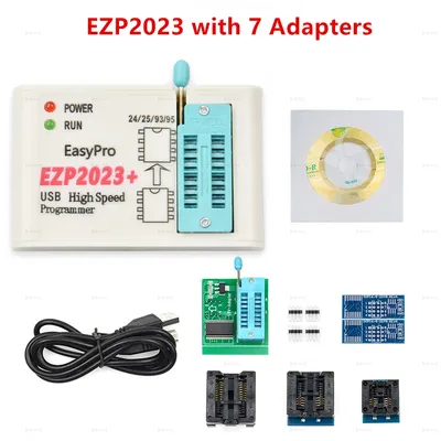 Programmeur BIOS éventuelles I USB d'origine EZP2023 7 adaptateurs prise en charge 24 25 93