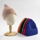 Bonnet en tricot pointu pour hommes et femmes laine chaude d'hiver cachemire à haute élasticité