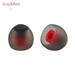 10 Pairs 4MM Universal Rubber Earpiece Cover Cap In-ear Earphone Ear tips Silicone Replacement Earbuds GRAY&RED L