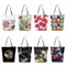 Sac fourre-tout imprimé floral aux couleurs vives pour femmes, sacs à provisions personnalisés pour femmes, sac à main chic à la mode, offre spéciale, 2021