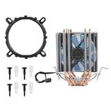 4 Heat Pipe CPU Fan Radiator Cooler Heat Sink For Intel LGA 1155/1156/1366 (Blue Light)