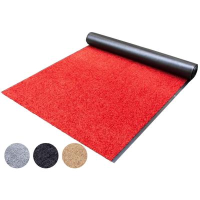 Läufer "Schmutzfangläufer CLEAN, Made in Belgium", rot, B:120cm H:9mm L:800cm, Polyamid, PRIMAFLOR-IDEEN IN TEXTIL, Teppiche, Schmutzfangläufer, Schmutzfangmatte, Uni Farben, strapazierfähig, rutschhemmend, waschbar Image
