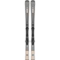 SALOMON Damen All-Mountain Ski E S/MAX W X7 Ti + M10 GW L, Größe 165 in Black Metal/Pink Gold Metallic/Blac