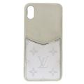 Pre-Owned Louis Vuitton LOUIS VUITTON Taiga Llama Bumper XS MAX iPhone Case Smartphone White M30277 (Fair)