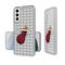 Miami Heat Text Backdrop Design Galaxy Clear Case