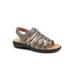 Extra Wide Width Women's Tiki Sandal by Trotters in Pewter Metallic (Size 8 WW)