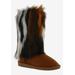 Wide Width Women's Hype Boots by Bellini in Brown Multi (Size 11 W)