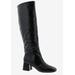 Women's Remi Boots by Bellini in Black Crinkle Metallic (Size 8 1/2 M)
