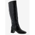 Wide Width Women's Remi Boots by Bellini in Black Crinkle Metallic (Size 10 W)