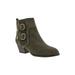 Wide Width Women's Raya Booties by Ros Hommerson in Olive (Size 9 1/2 W)