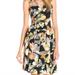 Nine West Dresses | Nine West A-Line Pleated Dress | Color: Black/Yellow | Size: 8