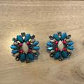 J. Crew Jewelry | J.Crew Post Earrings | Color: Blue/Gray/Pink | Size: Os