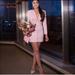 Zara Dresses | Nwt Zara Draped Blazer Dress M Blogger’s Favorite | Color: Pink/White | Size: M